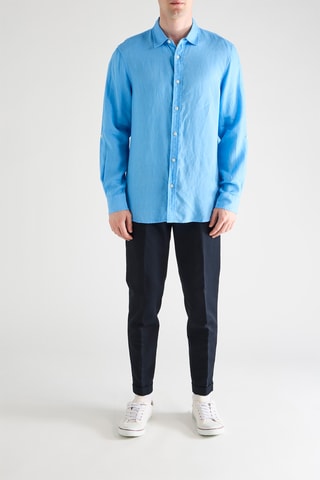 Chemise en lin - Bleu