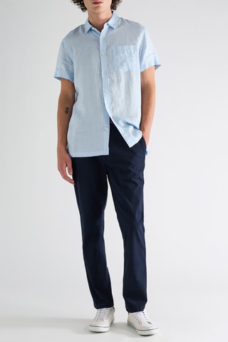 Chemise en lin - Bleu clair