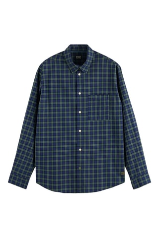 Chemise relaxed - Vert et bleu