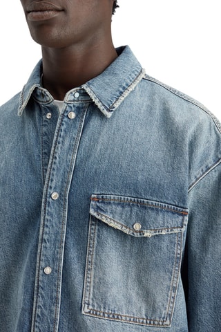 Chemise oversize en jean - Bleu
