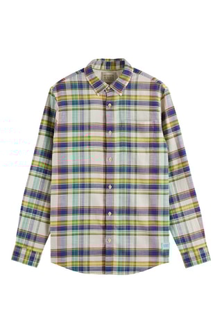 Chemise - Vert clair et écru