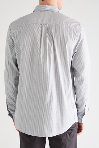 Chemise en coton biologique - Gris et blanc