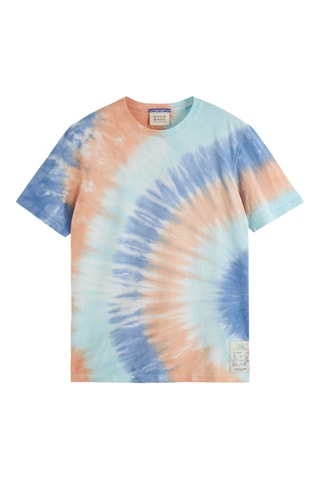 T-shirt tie and dye - Ciel et orange
