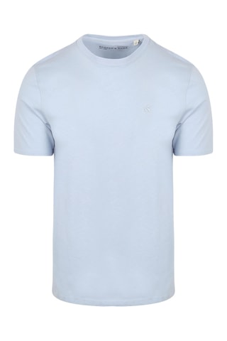 T-shirt regular en coton biologique - Bleu clair