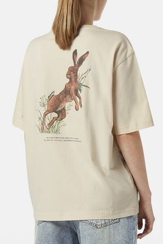 T-shirt loose - Blanc cassé