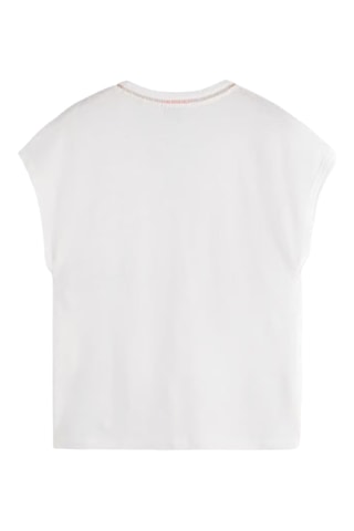 T-shirt loose en lin - Blanc