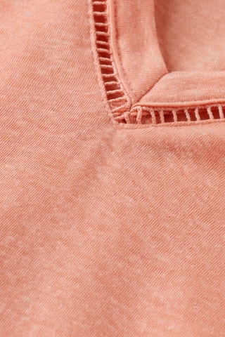 T-shirt regular en lin - Rose