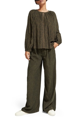 Blouse en coton biologique - Kaki