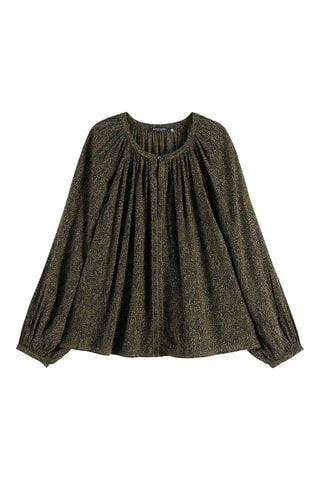 Blouse en coton biologique - Kaki