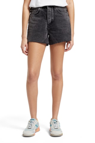 Short en jean - Gris