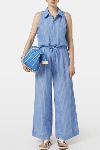 Combinaison en lin - Bleu