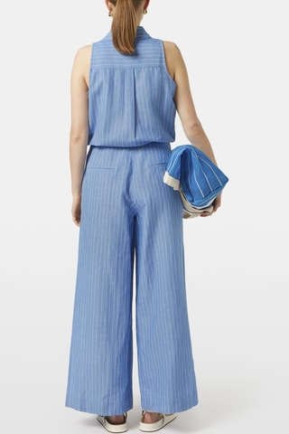 Combinaison en lin - Bleu