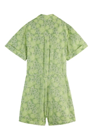 Combishort en lin - Vert clair