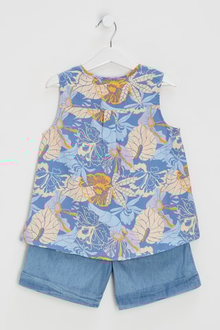 Débardeur et short - Bleu clair