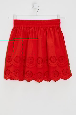 Jupe taille haute - Rouge