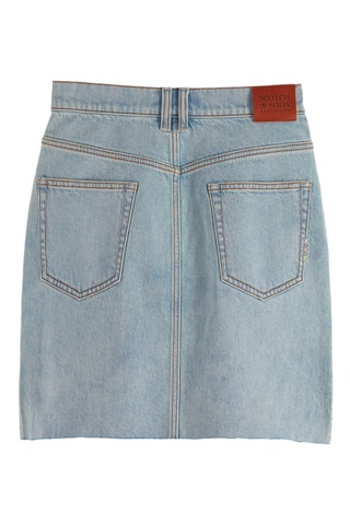 Jupe droite en jean - Bleu clair