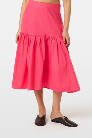 Jupe midi taille haute - Rose