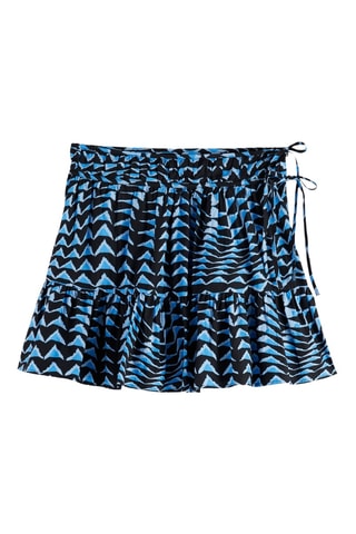 Jupe volantée - Bleu