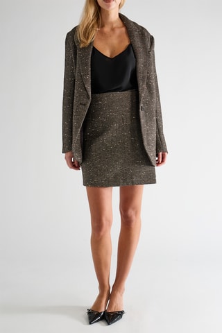 Jupe portefeuille - Marron