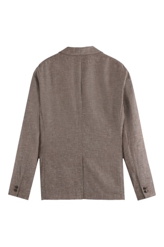 Blazer en lin - Marron chiné