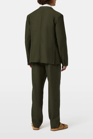 Blazer en lin - Vert olive