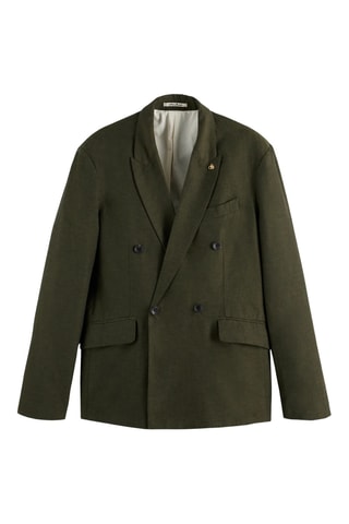 Blazer en lin - Vert olive