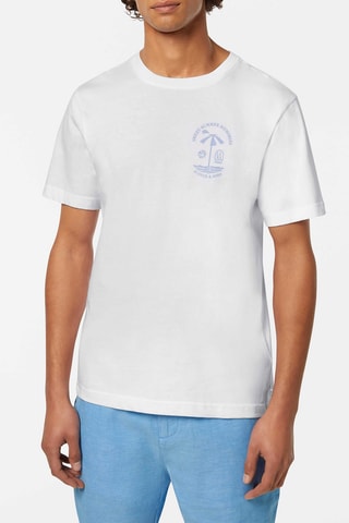 T-shirt regular en coton biologique - Blanc