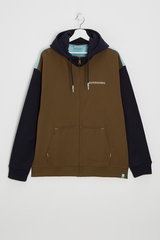 Sweat réversible en coton biologique - Kaki