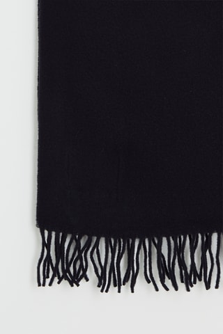 Echarpe en laine vierge - Noir