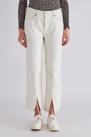 Jean taille haute - Blanc