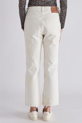 Jean taille haute - Blanc