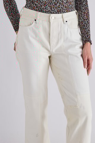 Jean taille haute - Blanc