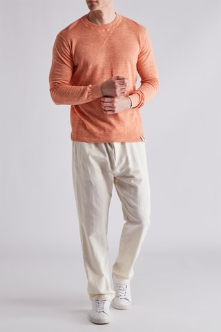 Pull en lin - Orange chiné