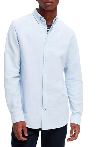 Chemise regular en coton biologique - Ciel