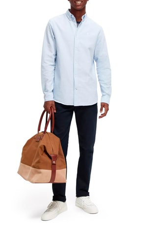 Chemise regular en coton biologique - Ciel