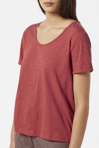T-shirt relaxed - Rouge brique