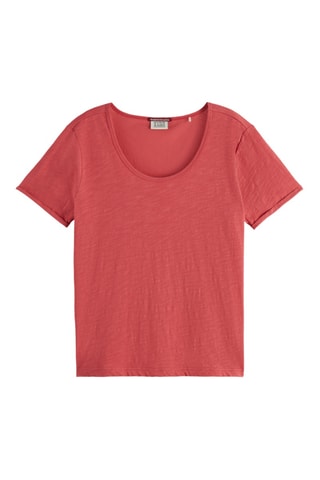 T-shirt relaxed - Rouge brique