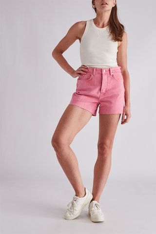 Short en jean - Rose