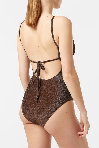 Maillot de bain 1 pièce - Marron