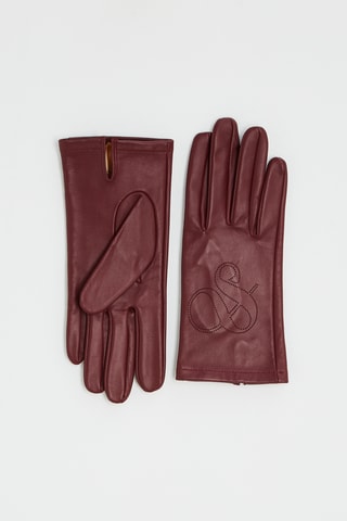Gants en cuir de mouton - Bordeaux