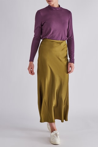 Jupe droite - Vert olive