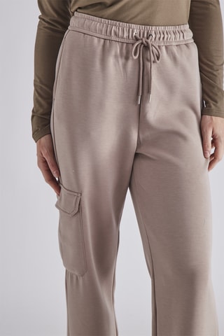 Pantalon taille haute - Marron clair