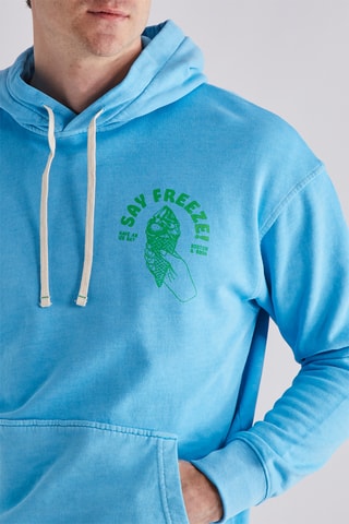 Sweat à capuche - Bleu clair