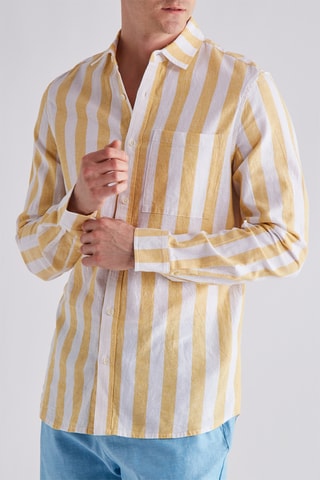 Chemise en lin - Jaune