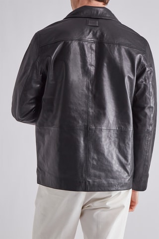 Veste en cuir nappa - Noir