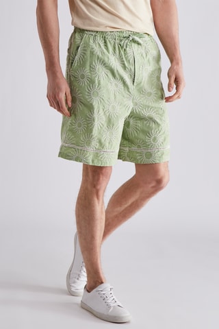 Bermuda en lin - Vert d’eau