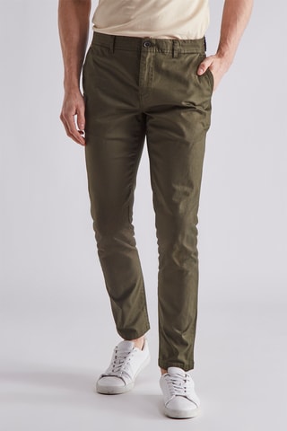 Pantalon en coton biologique - Kaki