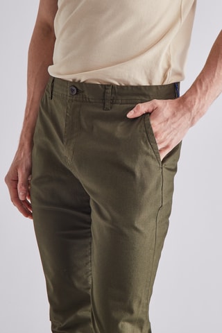 Pantalon en coton biologique - Kaki