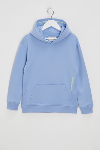 Sweat à capuche en coton biologique - Ciel