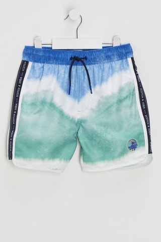 Short de bain tie and dye - Bleu marine